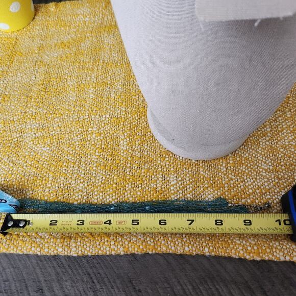 Blue glass beaded pendant necklace and earrings multi strand chain - Picture 11 of 11